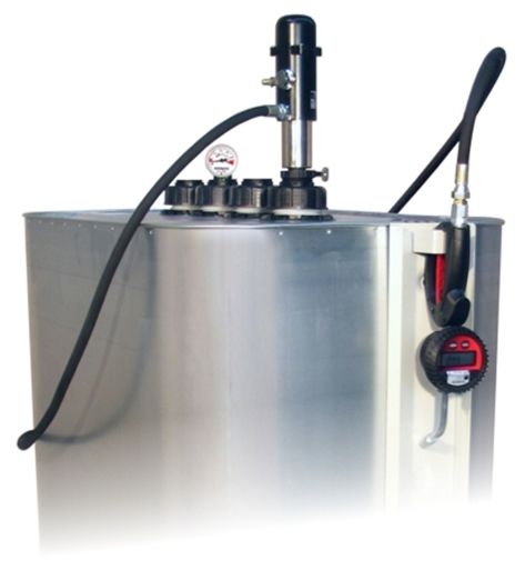 pneuMATO 3 - Ölpumpensystem Stationär für 1000 Liter Tank mit 4m Druckschlauch